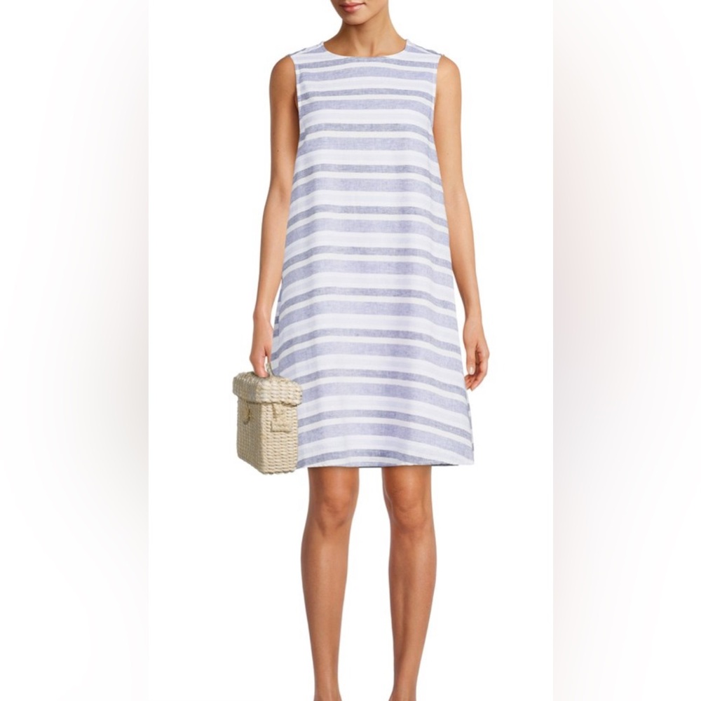 BeachLunchLounge Striped Sleeveless Dress Sz S